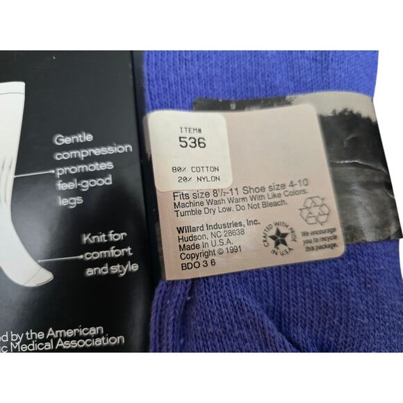 6 Pairs of Ladies‎ Vintage Socks Various Brands All 90's thru early 00's SZ 9-11 - Picture 5 of 7